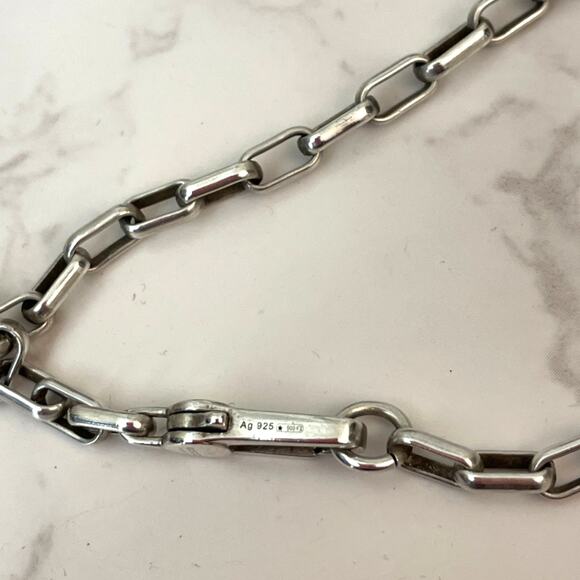 GUCCI Interlocking GG Sterling Silver Ag 925 Necklace - Picture 4 of 5